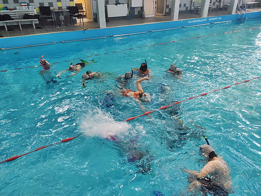 Hokej pod wodą Walenie Siemianowice Śląskie Trening 3 VI 2023